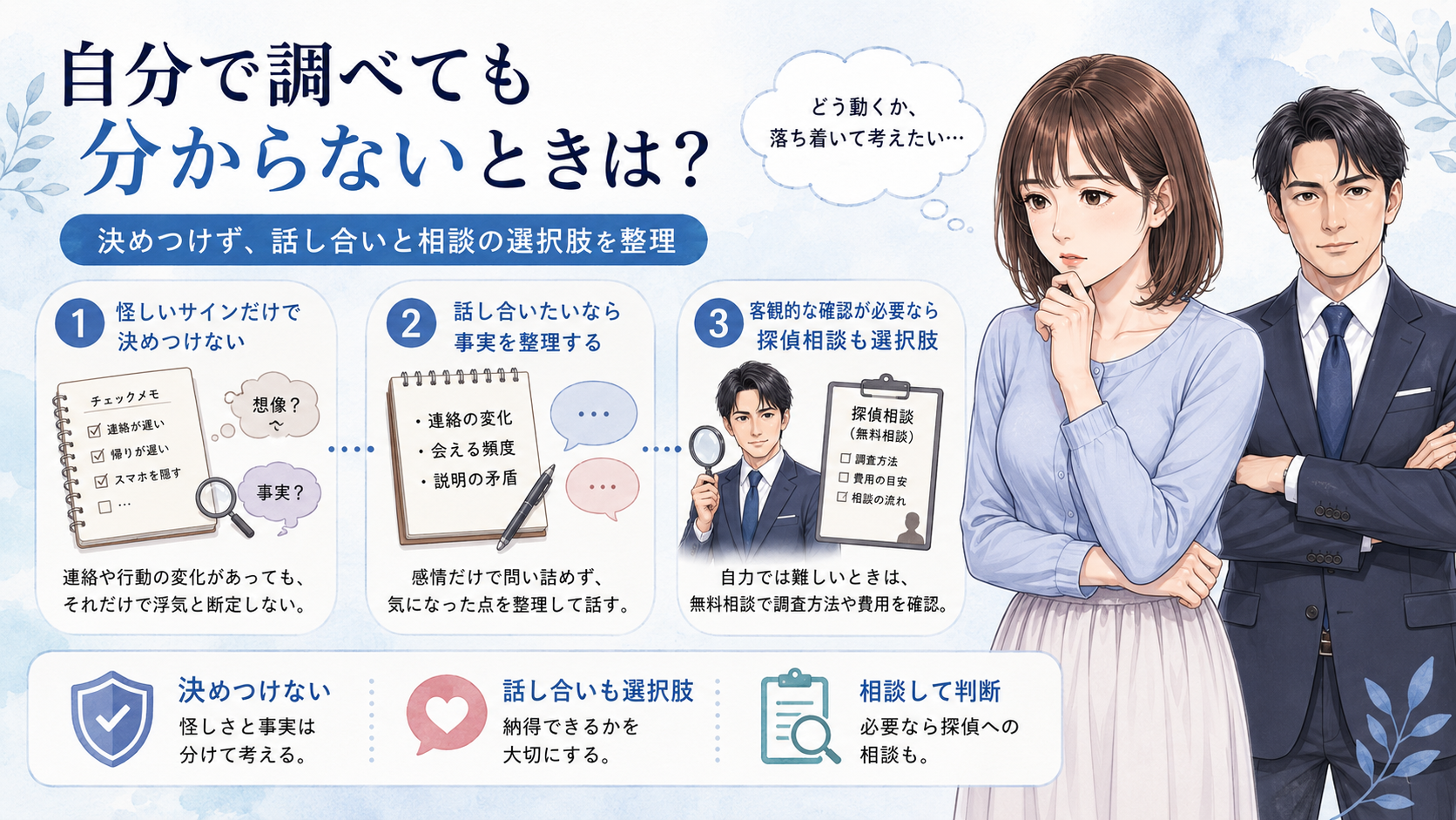 自分で調べても分からないときはどうする?