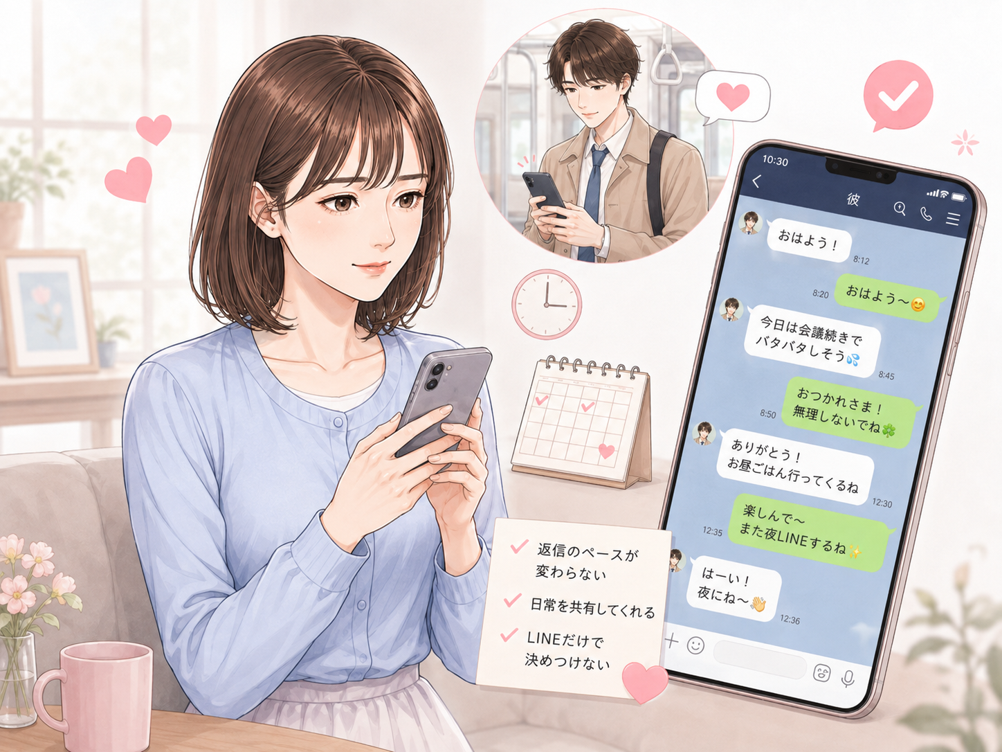 LINEで分かる彼氏が浮気してないサイン