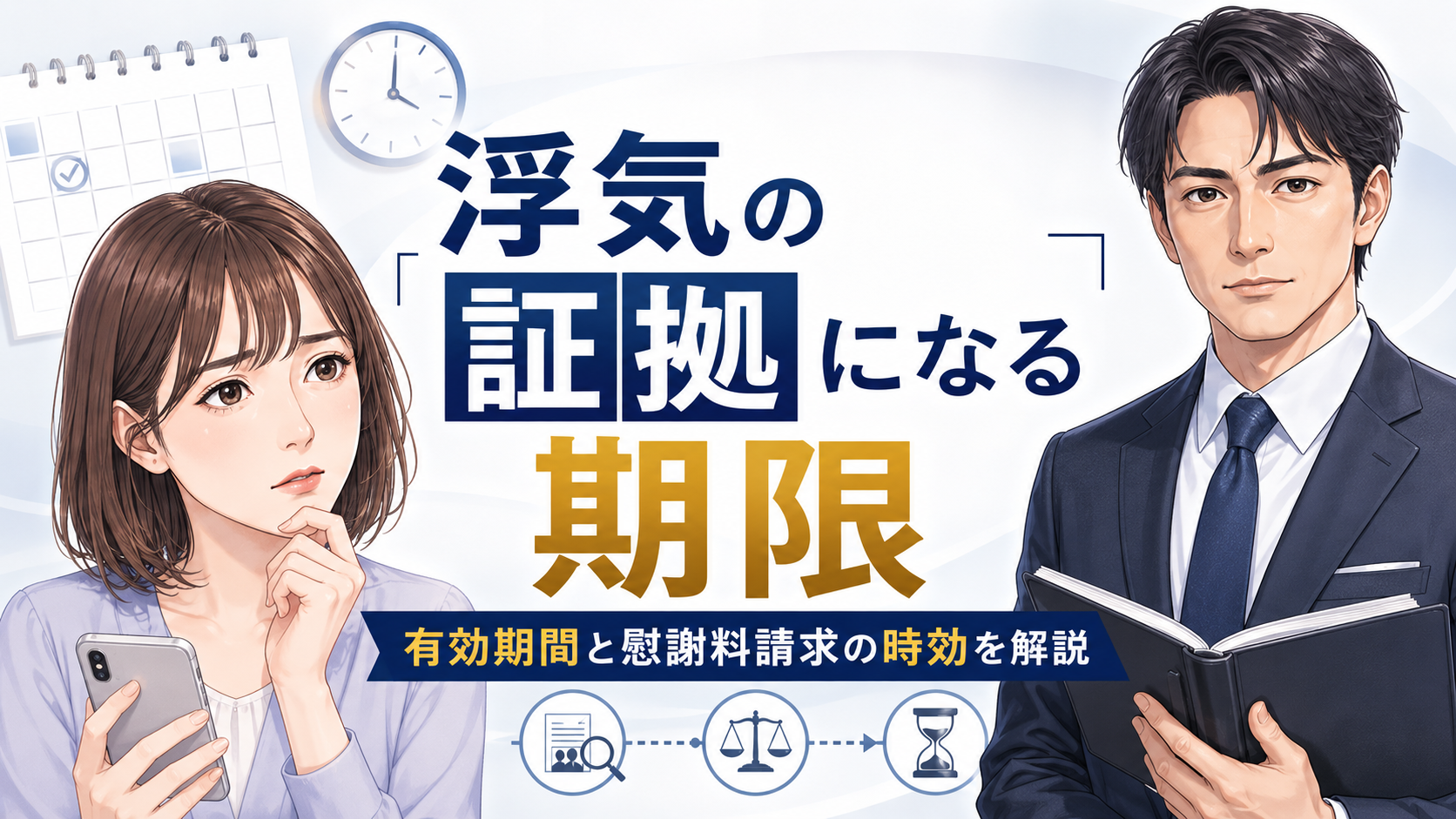 浮気の証拠になる期限は何年?有効期間と慰謝料請求の時効