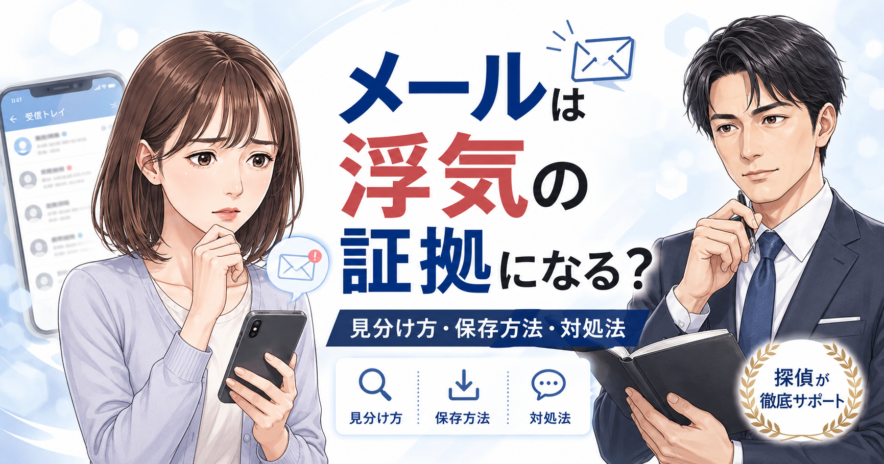 メールは浮気の証拠になる?メールだけで慰謝料請求できるか解説