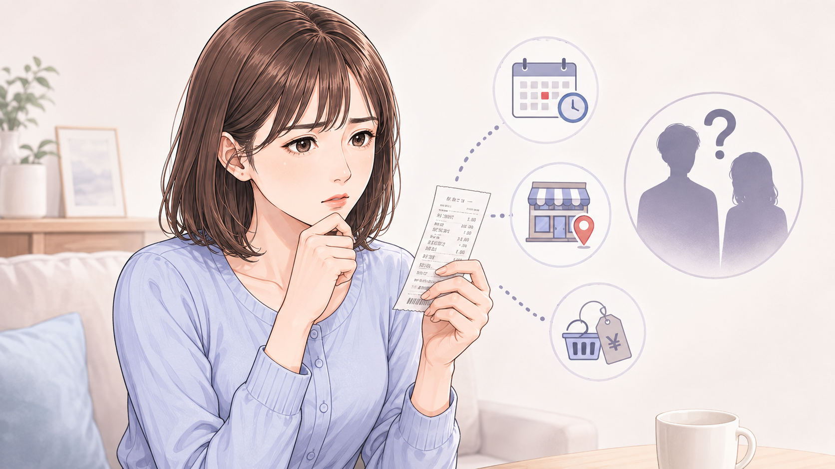 レシートは浮気の証拠になる?レシートだけでは判断できない