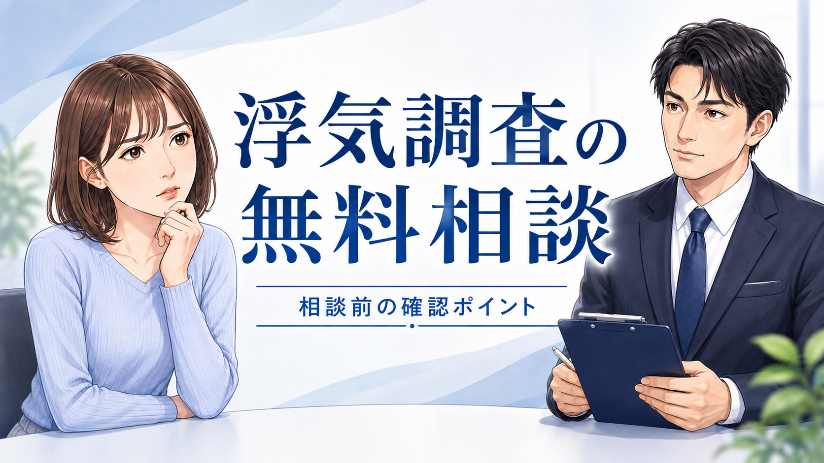 浮気調査の無料相談では何を聞ける?探偵に相談する前の確認ポイント
