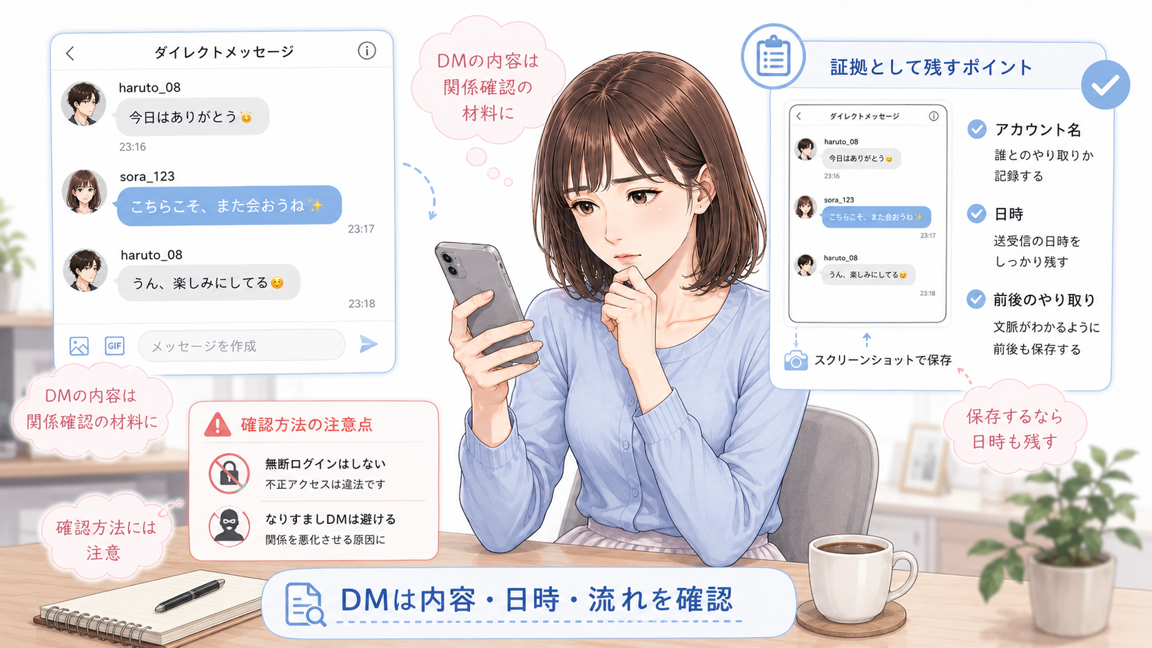 TwitterのDMは浮気の証拠になる?確認するときの注意点