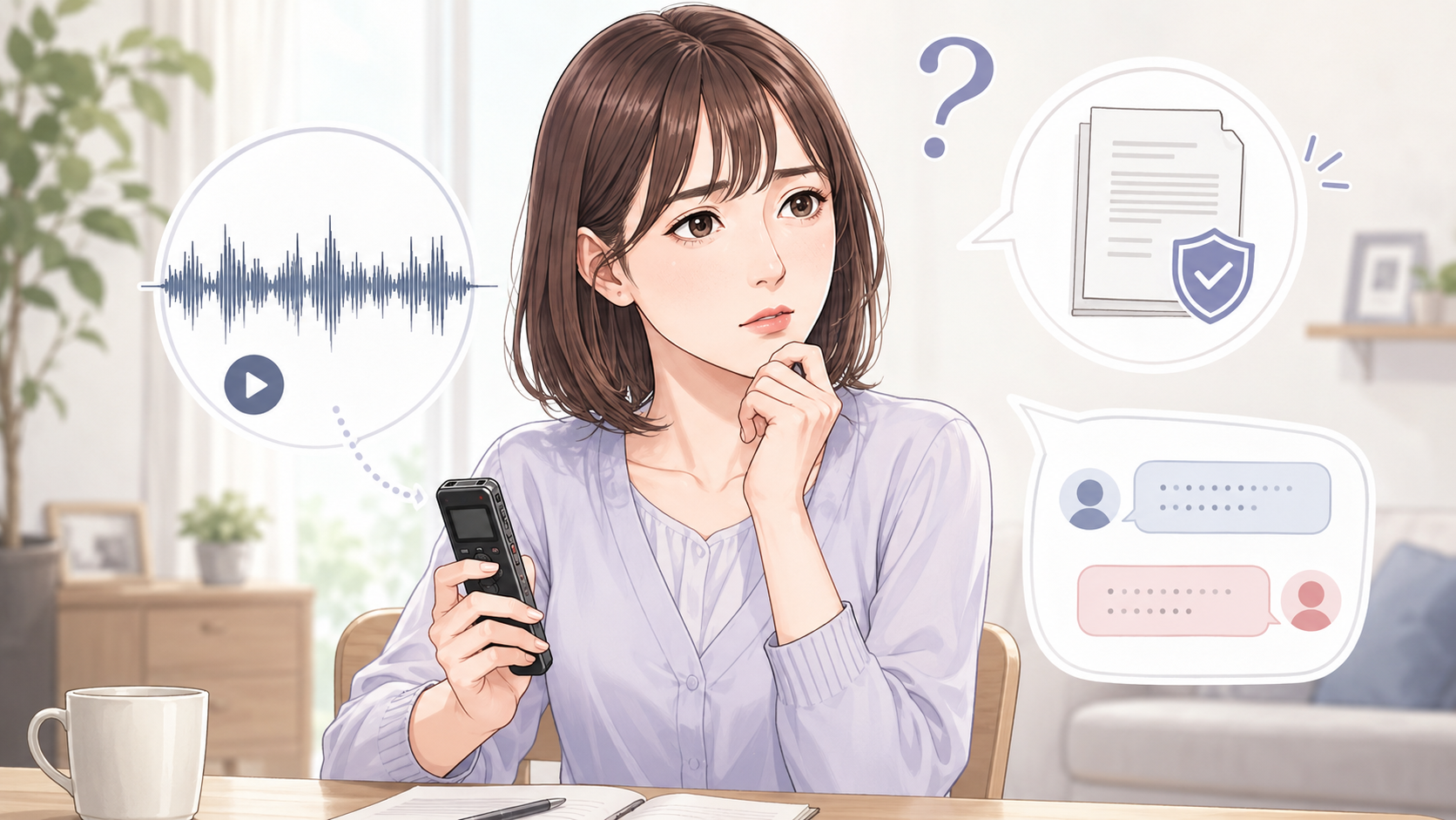浮気の証拠にボイスレコーダーの録音は使える?